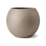 Pratik Ev Zevli Dekoratif 27L Küre Saksı Ø35 cm (Sahra Kumu) • Beton Görünümlü Modern Salon ve Bahçe Saksısı - Çok Renkli - Standart