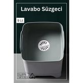Pratik Lavabo Süzgeci 9 Lt / Gri