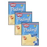 Pratik Tatlı Setleri, 3 Adet Vanilya Puding - 120 gr