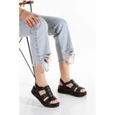 Prego Kadın Sandaleti, Ortopedik Taban, İç Dış Hakiki Deri, Comfort