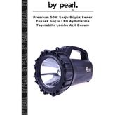 Premium 50W Şarjlı Büyük Fener Yüksek Güçlü LED Aydınlatma Taşınabilir Lamba Acil Durum