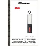 Premium Bahçe Acil Durum Çanta Aydınlatması YH17 Manyetik Kancalı Güneş Enerjili Şarjlı LED - Çok Renkli