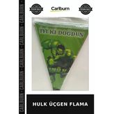 Premium Hulk Üçgen Flama Kutlama Parti Dekoru Duvar Objesi