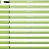 Premium keçeli kalem - Stabilo Pen 68 - 10'lu paket - fıstık