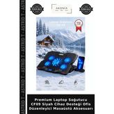 Premium Laptop Soğutucu CF09 Siyah Cihaz Desteği Ofis Düzenleyici Masaüstü Aksesuarı - Çok Renkli - Tek Ebat