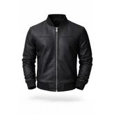 Premium Slim Fit Bomber Kolej Deri Ceket