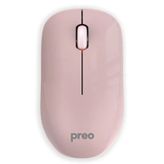 Preo M19 Ergonomik Pastel Kablosuz Sessiz Pembe Mouse