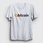 Presmono Btc Bitcoin Beyaz Unisex T-Shirt