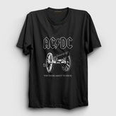 Presmono Cannon AC/DC Siyah Unisex T-Shirt