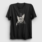 Presmono Guitar Nirvana Siyah Unisex T-Shirt