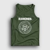 Presmono Haki Logo Ramones Erkek Atlet