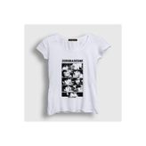 Presmono Kadın Beyaz Eclipse K Pop Zerobaseone T-Shirt 602768tt