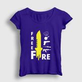 Presmono Kadın Knife Free Fire T-shirt