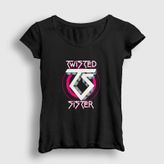 Presmono Kadın Logo Twisted Sister T-shirt