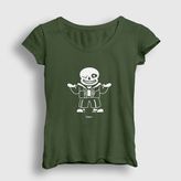 Presmono Kadın Sans Undertale T-shirt