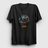 Presmono Kask Pubg Siyah Unisex T-Shirt