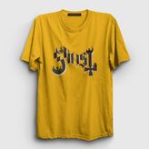 Presmono Logo Ghost Sarı Unisex T-shirt