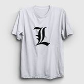 Presmono Logo L Anime Death Note Kadın T-shirt