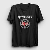 Presmono Logo V2 Nevermore Siyah Unisex T-Shirt