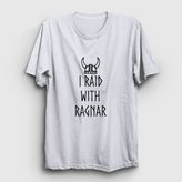 Presmono Raid Vikings Beyaz Unisex T-Shirt