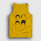 Presmono Sarı Heads Seinfeld Kadın T-Shirt