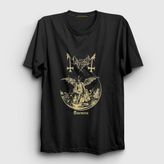 Presmono Siyah Daemon Mayhem Kadın T-Shirt