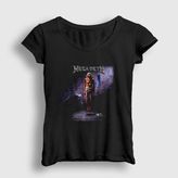 Presmono Siyah Extinction Megadeth Kadın T-Shirt