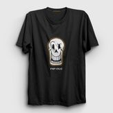 Presmono Siyah Face Papyrus Undertale Kadın T-Shirt