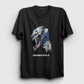Presmono Siyah Gaster Blaster Undertale Kadın T-Shirt