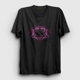 Presmono Siyah Glow Him Kadın T-Shirt