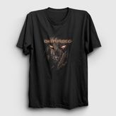Presmono Siyah Immortalized Disturbed Kadın T-Shirt