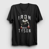 Presmono Siyah Iron Mike Tyson Erkek T-Shirt