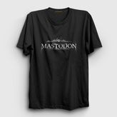 Presmono Siyah Logo Mastodon Kadın T-Shirt