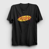 Presmono Siyah Logo Seinfeld Unisex T-Shirt