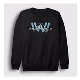 Presmono Siyah Logo V3 Westworld Unisex Sweatshirt