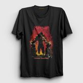 Presmono Siyah Louder Than Hell Manowar Kadın T-Shirt