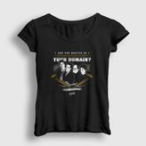 Presmono Siyah Master Seinfeld Kadın T-shirt