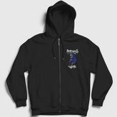 Presmono Siyah Reaper Motionless in White Unisex Sweatshirt