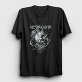 Presmono Siyah Spine Head Meshuggah Kadın T-Shirt