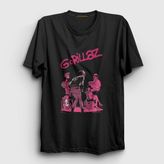 Presmono Siyah Stage Gorillaz Kadın T-Shirt