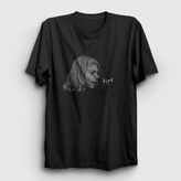 Presmono Siyah Words Nirvana Kurt Cobain Kadın T-Shirt