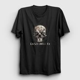 Presmono Skull Disturbed Siyah Unisex T-Shirt