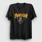 Presmono Skull Thrasher Siyah Unisex T-shirt