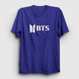 Presmono Unisex Logo Bts Beyaz T-Shirt