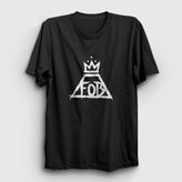 Presmono Unisex Logo Fall Out Boy Siyah T-Shirt