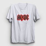 Presmono Unisex Red Black Ac/Dc Siyah T-Shirt