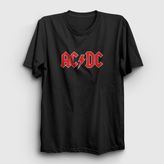 Presmono Unisex Siyah Red AC/DC T-Shirt - 3XL