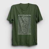 Presmono Unisex Unknown Pleasures Joy Division Haki T-shirt