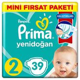 Prima Aktif Bebek No:2 Mini 39 Adet Bebek Bezi