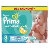 Prima Aktif Bebek No:3 Midi 102 Adet Bebek Bezi